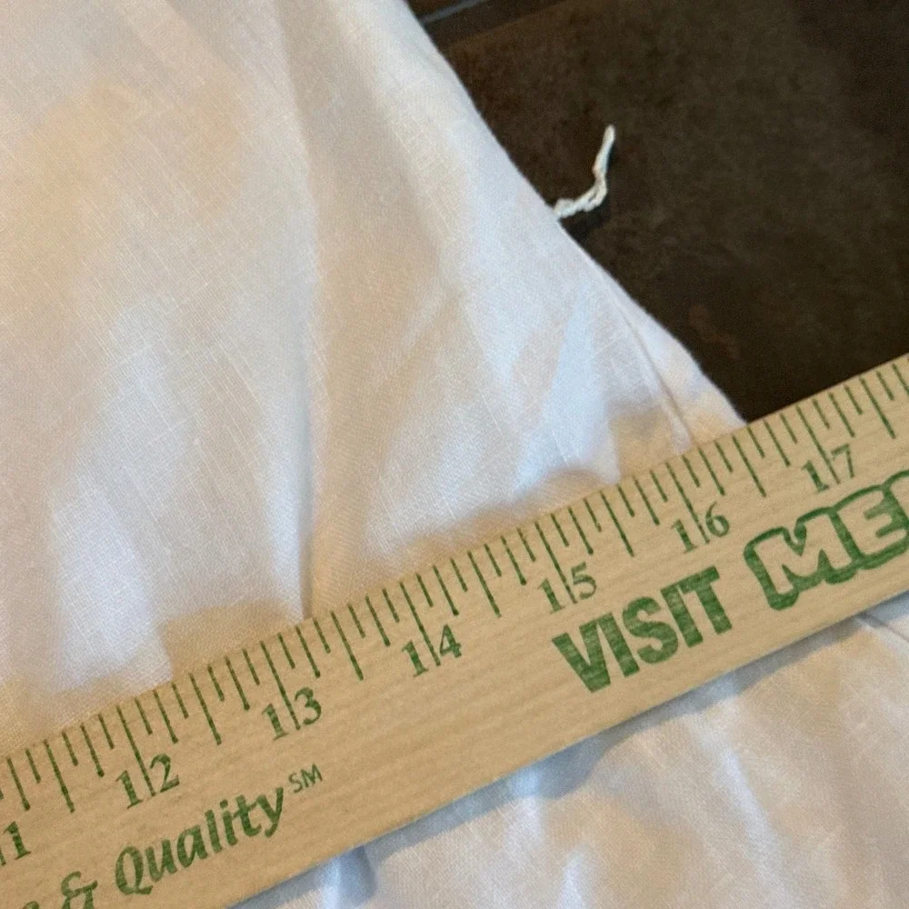 Reformation Taylor Linen Jumpsuit Strapless White Missing Belt Sz 4 Euro Summer